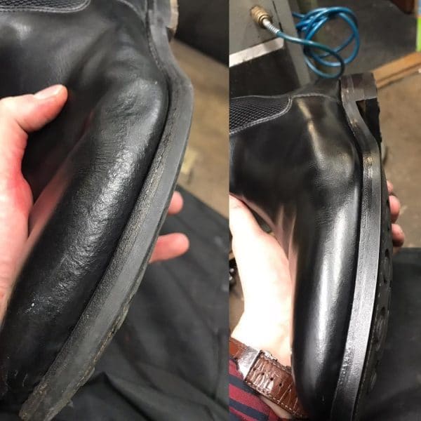 göra rent skor